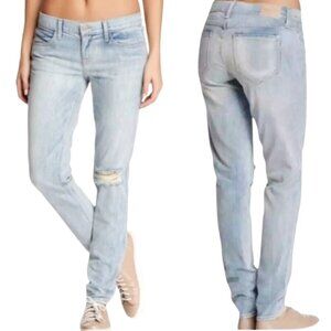 NWT Wildfox Carmen Low Rise Skinny Jeans Women's 30 Magic Trick Blue Distressed